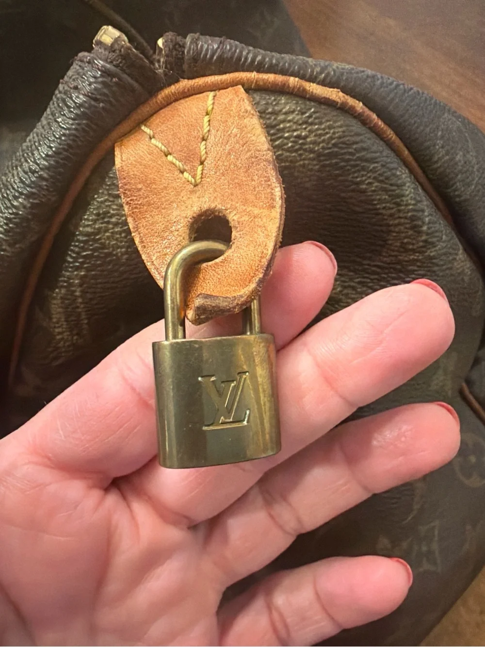 Louis Vuitton Monogram Canvas Satchel in Brown with Tan Trim